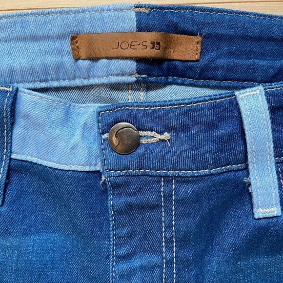 Joes Jeans Mandee style Skinny Ankle 29 Blue color block soft Denim Womens Pants - Picture 3 of 10